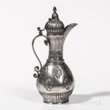 Bigelow, Kennard & Co. Sterling Silver Chocolate Pot, Boston, early 20th century, monogrammed, in