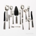 Shreve, Crump & Low Sterling Silver Flatware Service, Boston, early 20th century, monogrammed,