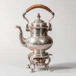 Gorham Sterling Silver Kettle-on-stand, Rhode Island, c. 1929, with burner, ht. 14 in., approx. 56.3