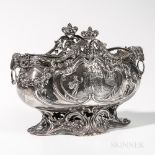 German Sterling Silver Center Bowl, Hanau, late 19th/early 20th century, Nereshimer & Sohne,