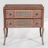 Moorish-style Inlaid Chest of Drawers, probably Asia for the export market, modern, mother-of-