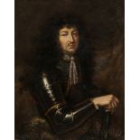 French School, 17th/18th Century Style Nobleman in Armor Unsigned. Oil on canvas, 32 x 25 3/4 in. (