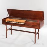 John Broadwood and Son Mahogany Square Fortepiano, London, 1795-1808, satinwood name board with