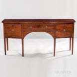 Late Georgian Mahogany and Mahogany-veneered Sideboard, England, late 18th/early 19th century, oak