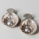 Two French .950 Silver Tastevins, Paris, early 20th century, lacking maker's mark, each with an