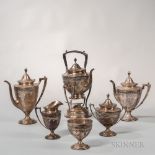 Six-piece Frank Whiting Sterling Silver Tea and Coffee Service, Massachusetts, first half 20th