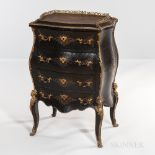 Alphonse Giroux et Cie Ebony-parquetry Ormolu-mounted and Brass-inlaid Petit Commode, Paris, France,