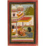 Painting of Gujari Ragini from a Ragamala Series, India, Rajasthan, Bundi, 18th century, ink, opaqu