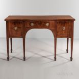 George III Mahogany and Mahogany-veneered Serpentine Sideboard