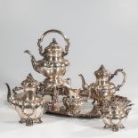 Six-piece Italian .800 Silver Tea and Coffee Service