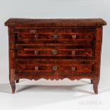 Neoclassical Walnut-veneer Miniature Commode