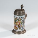 Polychrome Decorated Tin-glazed Tankard