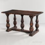 Italian Walnut Center Table