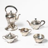 Karl F. Leinonen Arts and Crafts Sterling Silver Tea and Coffee Service