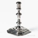 Queen Anne Britannia Standard Silver Taperstick