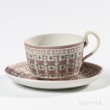 Wedgwood Tricolor Jasper Dip Diceware Cup and Saucer