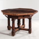 Italian Walnut Center Table