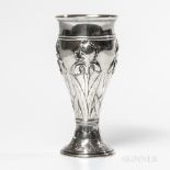 Danish Art Nouveau Silver Vase