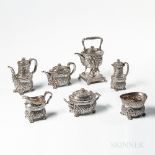 Seven-piece Tiffany & Co. Sterling Silver Tea and Coffee Service