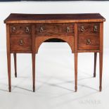 Georgian-style Mahogany and Mahogany-veneered Serpentine Sideboard