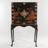 Japanned Cabinet on Stand