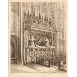 French School, 20th Century Interior View of Rouen Cathedral