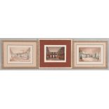 British School, 19th Century, Three Framed Etchings of Historic Interiors:, James Stephanoff