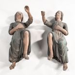 Pair of Polychrome Carved Figures