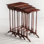 Set of Four Nested Mahogany Tables