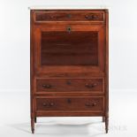 Louis XVI-style Mahogany Secretaire a Abattant