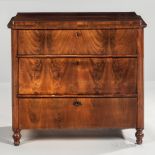 Biedermeier Mahogany-veneered Chest of Drawers