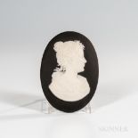 Wedgwood Black Jasper Dip Queen of Holland Portrait Plaque