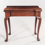 George II Purpleheart Card Table