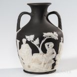 Wedgwood Solid Black Jasper Portland Vase