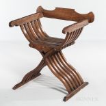 Walnut Savonarola Chair