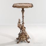 Art Nouveau Gilt- and Patinated-bronze Figural Stand