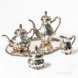 German .835 Silver Tea and Coffee Service