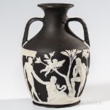 Wedgwood Solid Black Jasper Portland Vase