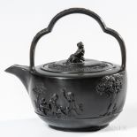 Wedgwood Black Basalt Rum Pot and Cover