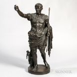 Grand Tour Bronze Statue of Augustus of Prima Porta