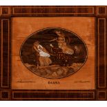 Six Italian Marquetry Plaques