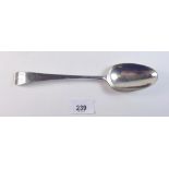 A George III silver tablespoon London 1780, 50g