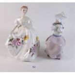 A Nao figure and a Royal Doulton figure Marilyn