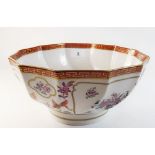 A Porcelaine de Paris floral painted fruit bowl 25cm diameter