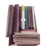 A box of books on local history, guide books etc
