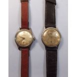 Two vintage gentleman's wrist watches by Oris and Marex