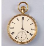 An 18 carat gold pocket watch by J.A and N.S, Regent Street