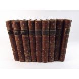 A full set of 1/4 leather bound Shakespeare published 1812