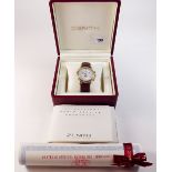 An 18k gold Zenith Gentleman's wrist watch 'El Primero Chronometer' with certificate, paperwork