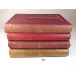 Three various volumes of the Pilgrimages to Old Homes by Fletcher Moss plus Folk-lore Old Customs